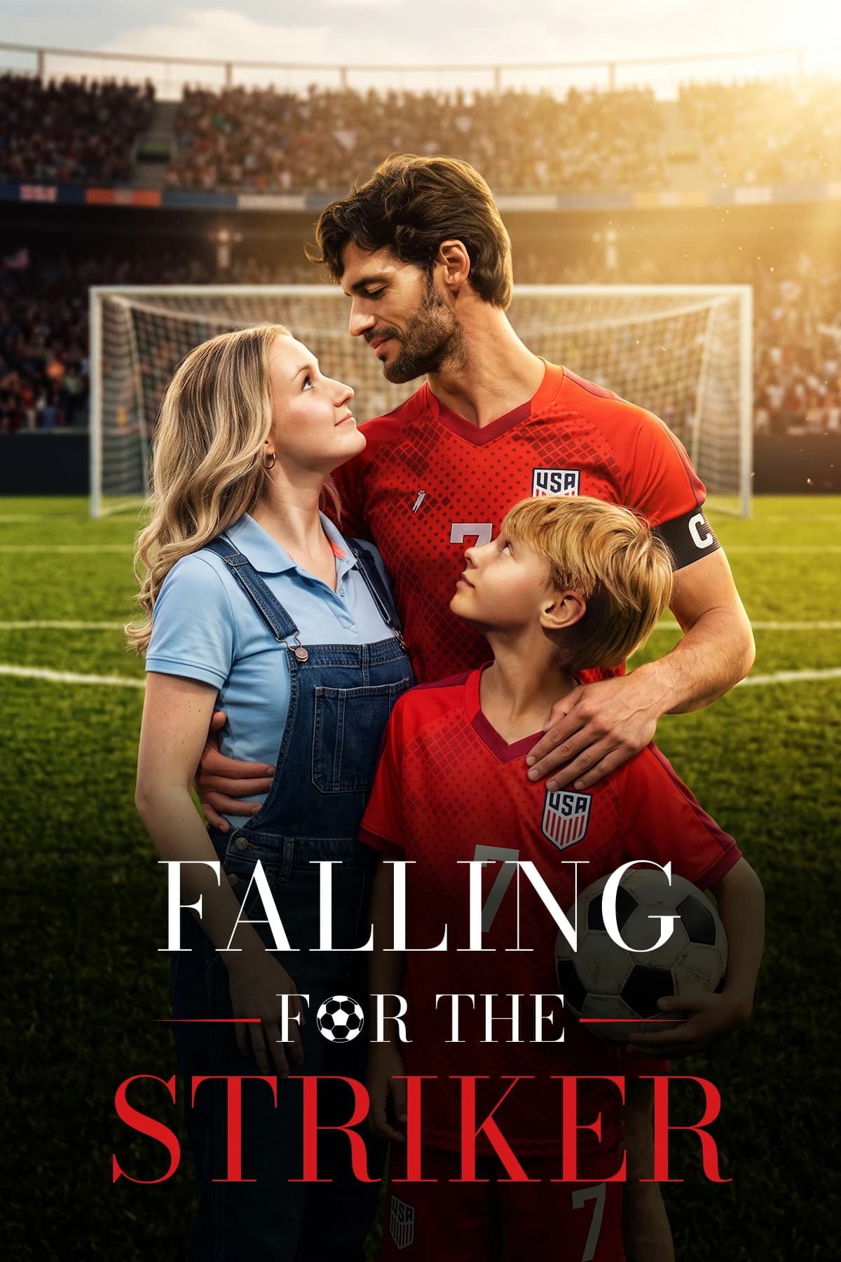 Official poster of Falling for the Striker, as shown on My Drama
