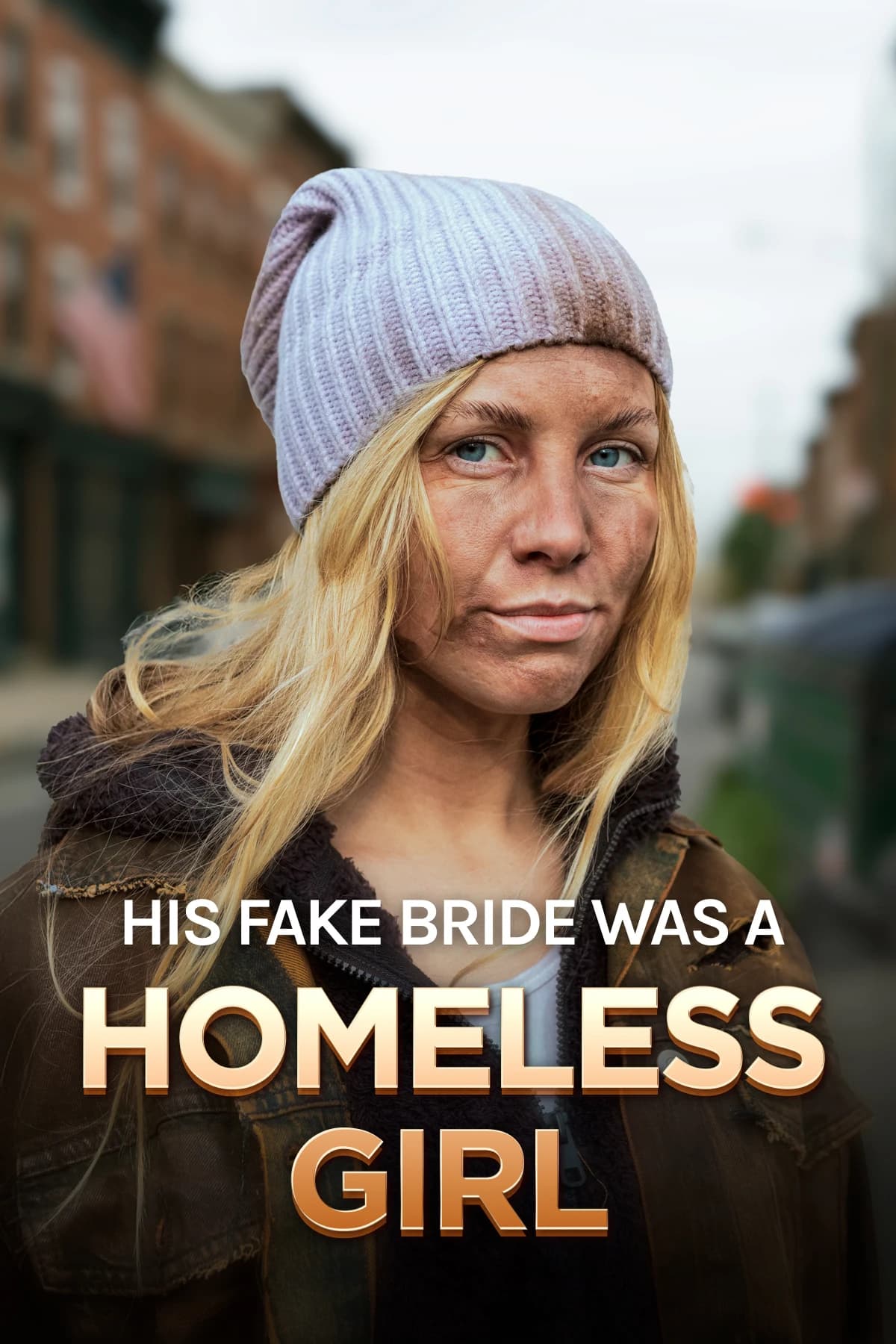 Official poster of His Fake Bride Was a Homeless Girl, as shown on My Drama