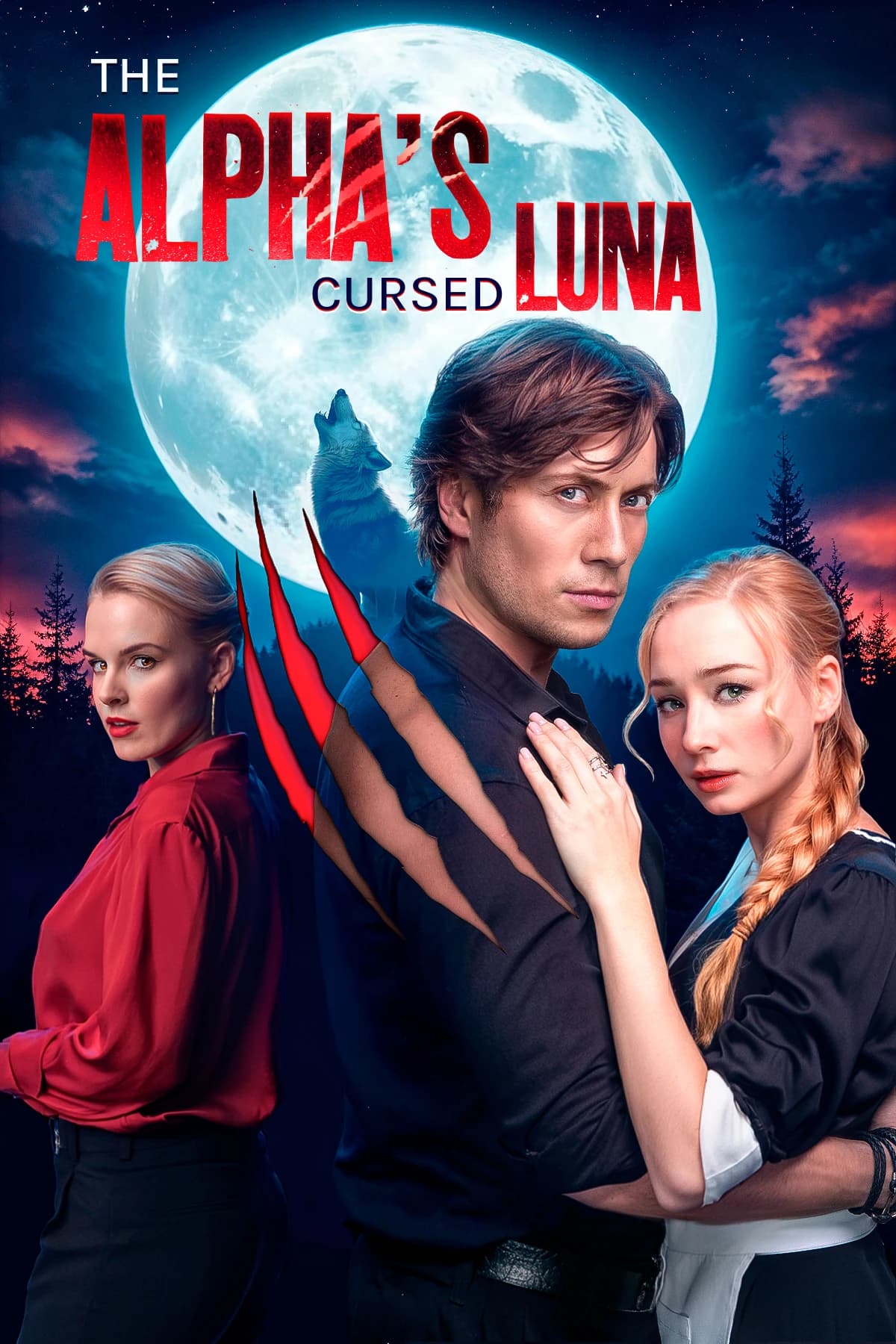 Official poster of The Alpha’s Cursed Luna, as shown on My Drama