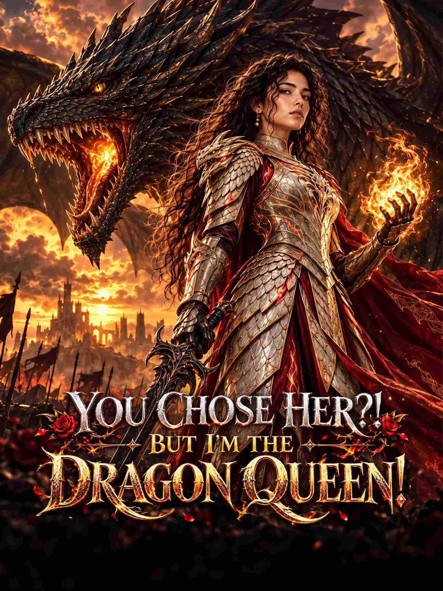Official poster of You Chose Her?! But I'm the Dragon Queen!, as shown on Sereal+