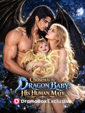 Official poster of Chosen by the Dragon Baby: His Human Mate, as shown on DramaBox