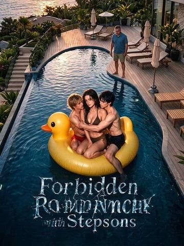 Official poster of Forbidden Romance with Stepsons, as shown on DramaBox