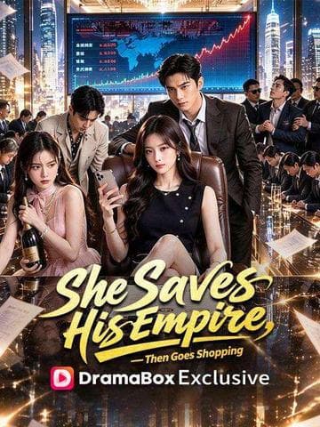 Official poster of She Saves His Empire, Then Goes Shopping, as shown on DramaBox