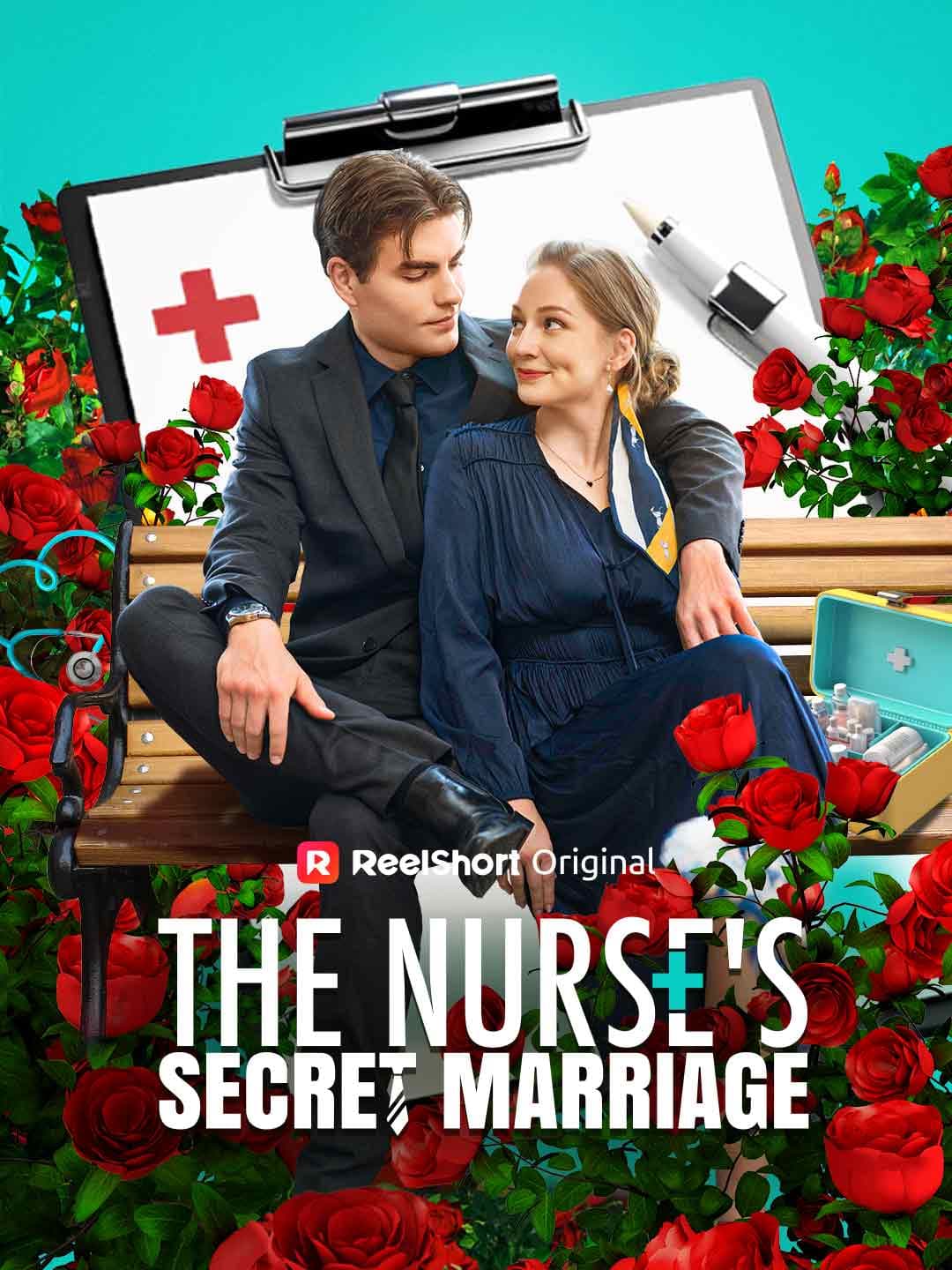 Official poster of The Nurse's Secret Marriage, as shown on ReelShort