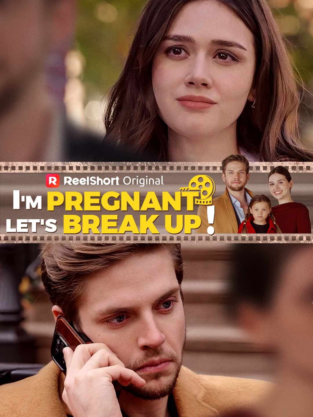 Official poster of I'm Pregnant, Let's Break Up!, as shown on ReelShort