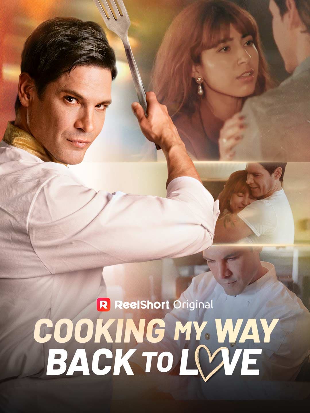 Official poster of Cooking My Way Back to Love, as shown on ReelShort
