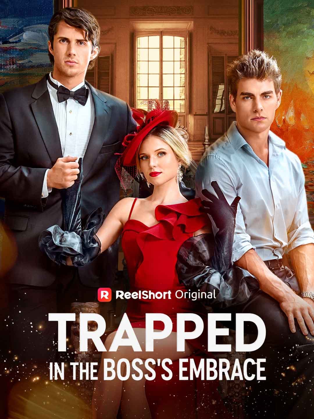 Official poster of Trapped in the Boss's Embrace, as shown on ReelShort