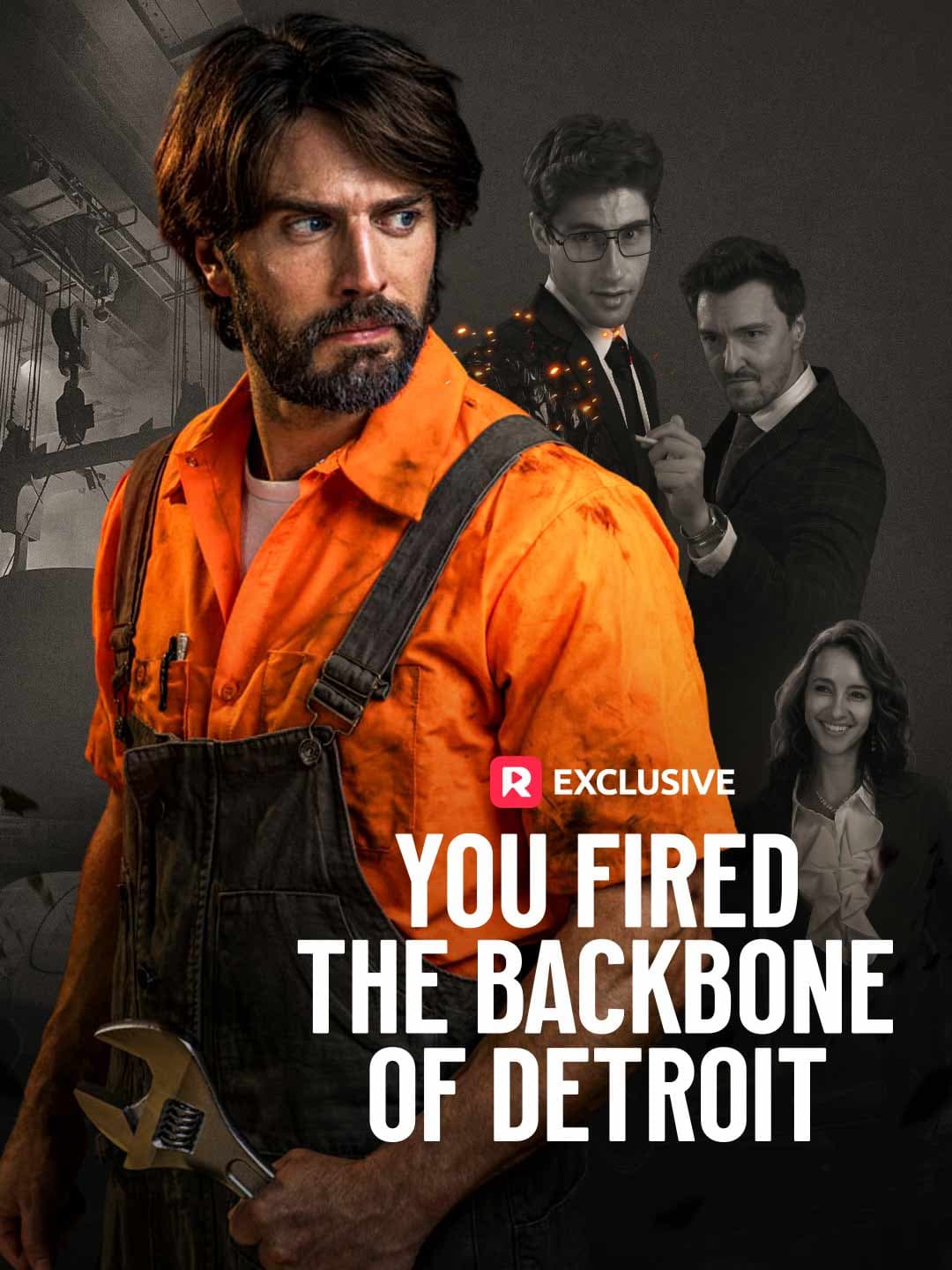 Official poster of You Fired the Backbone of Detroit, as shown on ReelShort