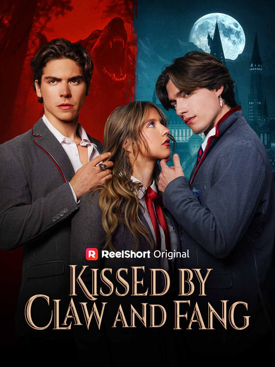 Official poster of Kissed by Claw and Fang, as shown on ReelShort
