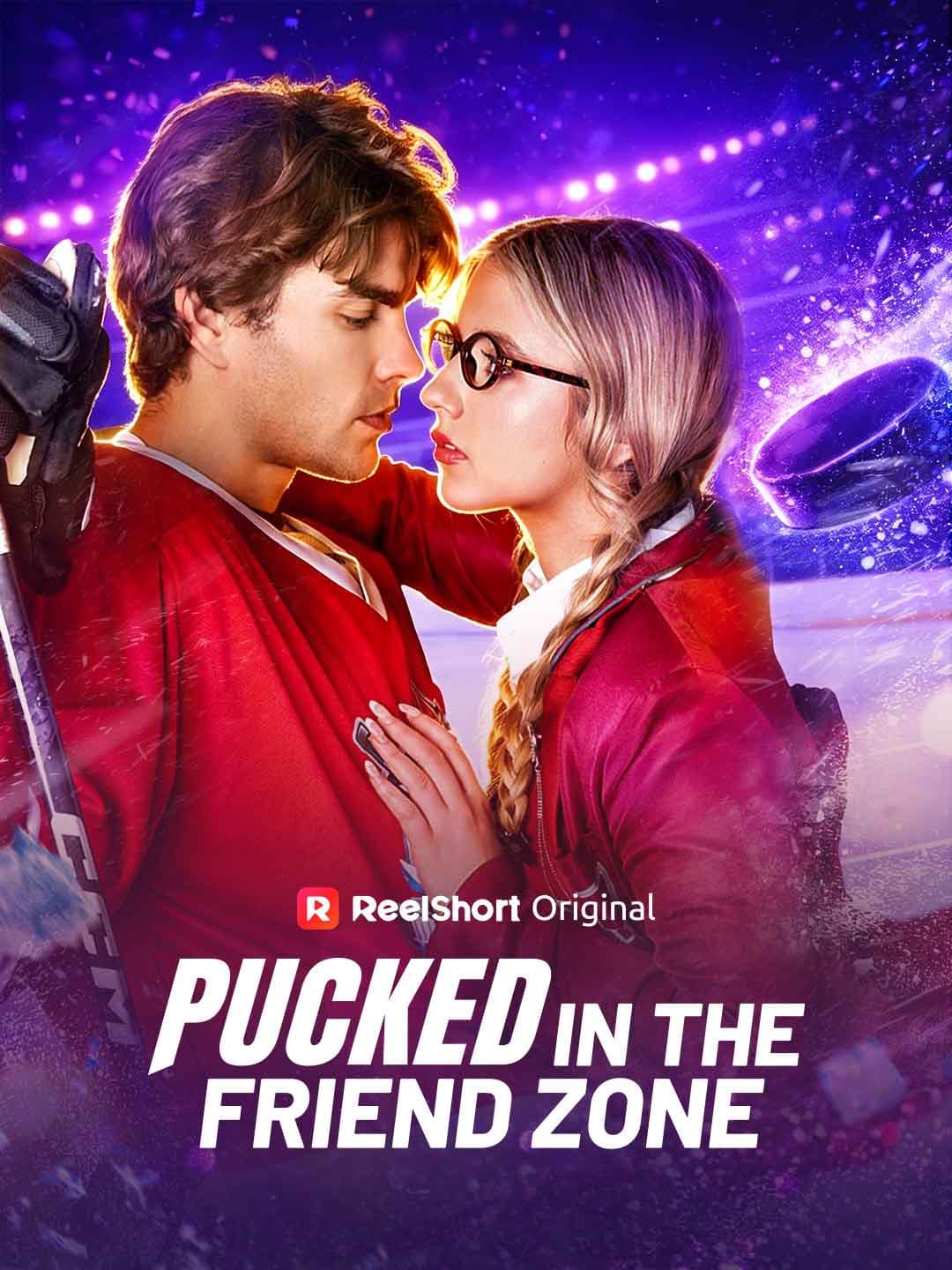 Official poster of Pucked in the Friend Zone, as shown on ReelShort