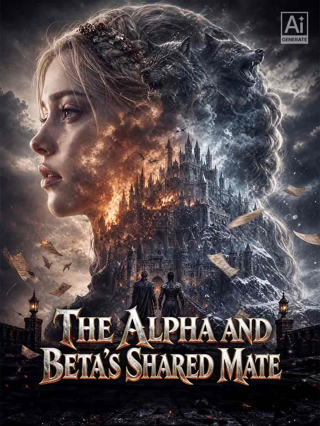 Official poster of The Alpha and Beta's Shared Mate, as shown on ReelShort