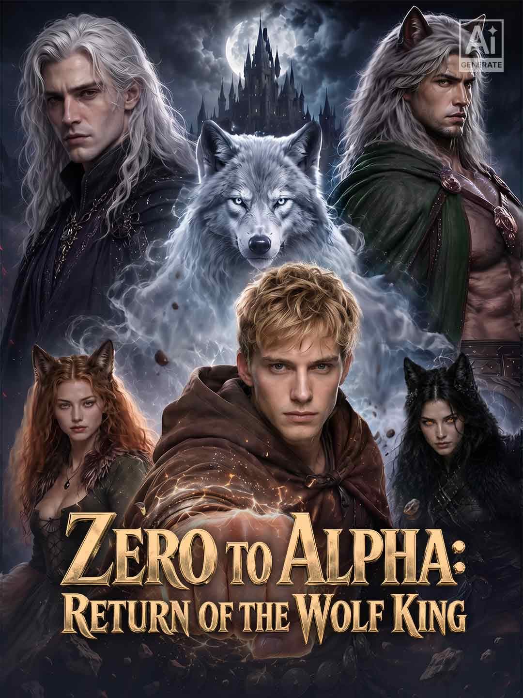 Official poster of Zero to Alpha: Return of the Wolf King, as shown on ReelShort