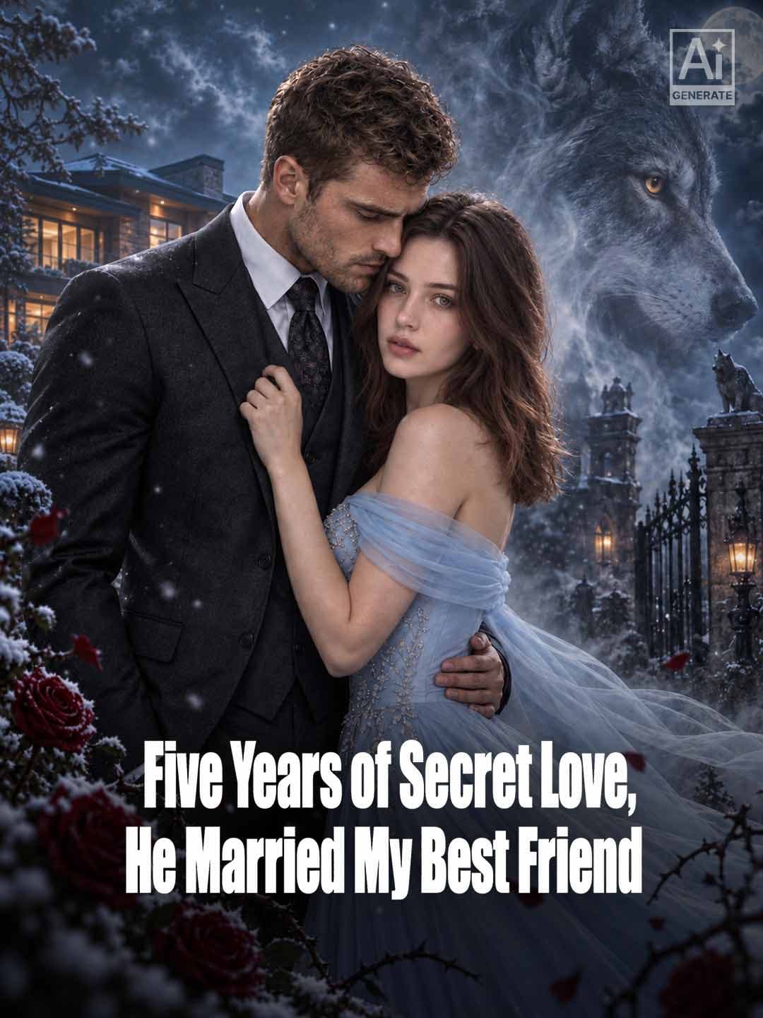 Official poster of Five Years of Secret Love, He Married My Best Friend, as shown on ReelShort