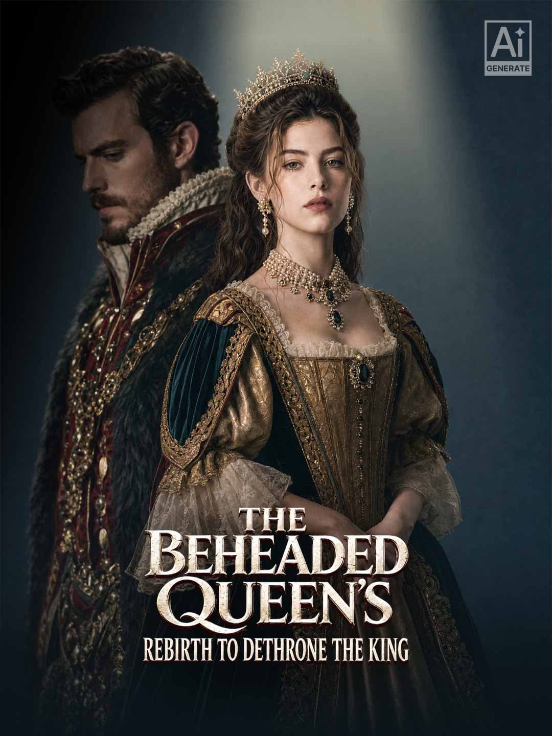 Official poster of The Beheaded Queen's Rebirth to Dethrone the King, as shown on ReelShort